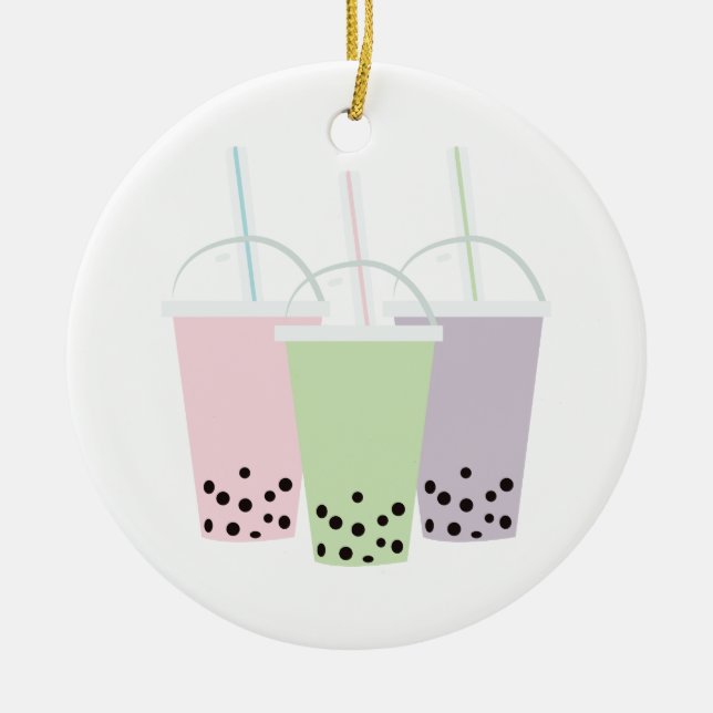 Bubble Teas Julgransprydnad Keramik (Framsidan)