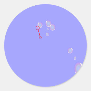 Bubble Trollspö and Bubbles Runt Klistermärke