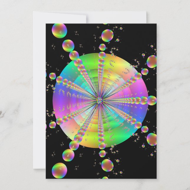 Bubble Tube Inbjudningar (Framsida)