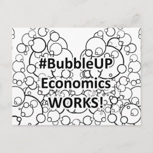 Bubble Up-ekonomi fungerar Vykort
