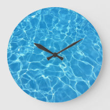 Bubble Vatten Reflection Struktur Large Clock