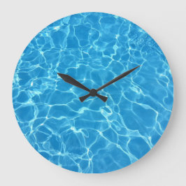 Bubble Vatten Reflection Struktur Large Clock Stor Klocka