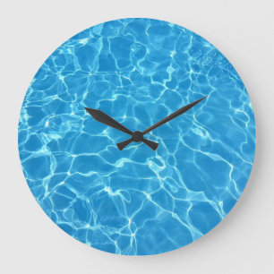 Bubble Vatten Reflection Struktur Large Clock Stor Klocka