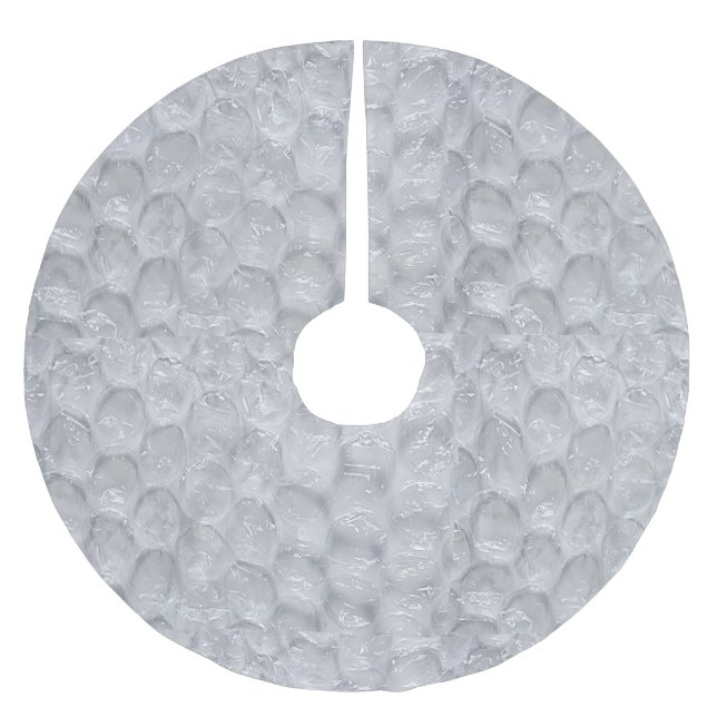 Bubble Wrap Julgran Skirt Julgransmatta Borstad Polyester (Framsidan)