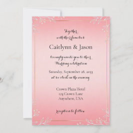 Bubblegum Blush Wedding Invitations Inbjudningar