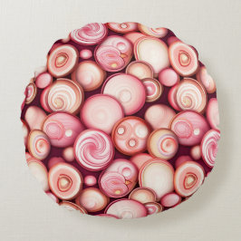 Bubblegum Bubbles Rund Kudde