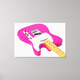 BUBBLEGUM ELECTRIC GUITAR 32 x 48 Canvastryck