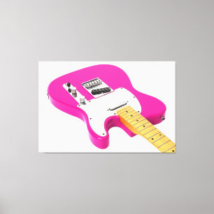 BUBBLEGUM ELECTRIC GUITAR 40 x 60 Canvastryck