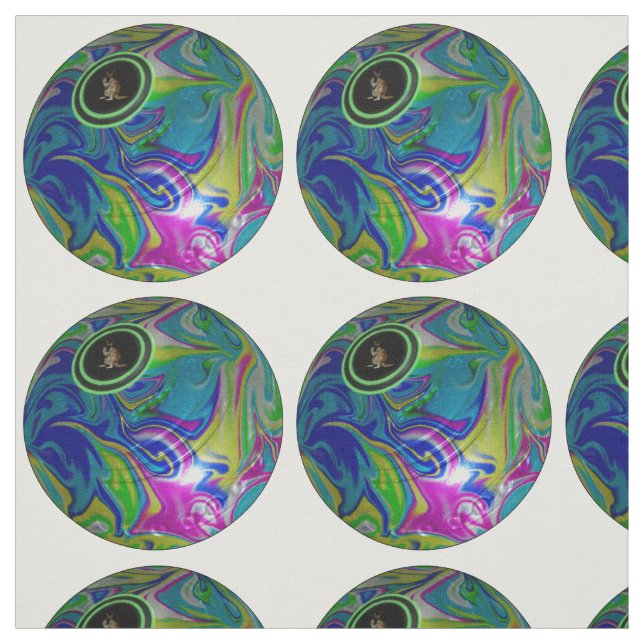 Bubblegum Marble Gräsmatta Bowls, Fabric Tyg (Provkarta)