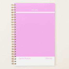 Bubblegum Pink Minimalist Planner