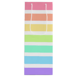 Bubblegum regnbåge och vitt rand