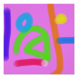 Bubblegum Rhythm Fototryck