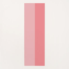 Bubblegum rosa 2-tonsstrimlad yoga mat