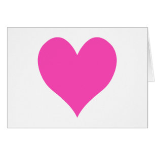 Bubblegum Rosa Cute Heart Shape OBS Kort
