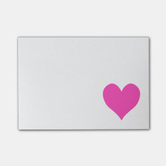 Bubblegum Rosa Cute Heart Shape Post-it Block