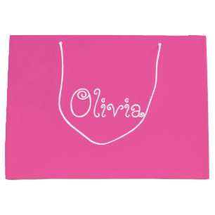 Bubblegum Rosa Färg Baby Shower Gift Bag