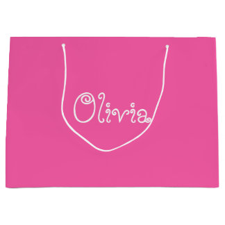 Bubblegum Rosa Färg Baby Shower Gift Bag