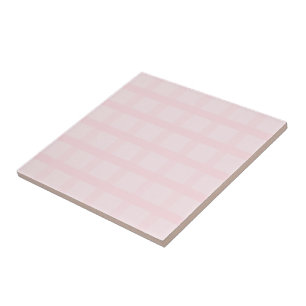 Bubblegum Rosa Och Lavendel Röda Gingham Mönster Kakelplatta