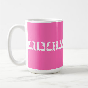 Bubblegum Rosa och vita öron Kaffemugg