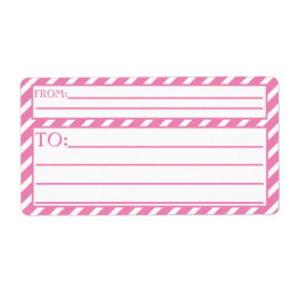 Bubblegum Rosa Ränder Fraktsedel