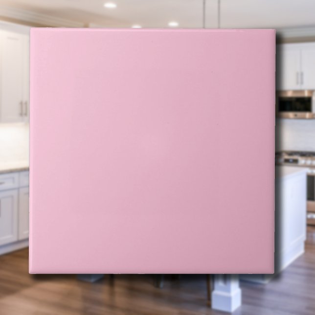 Bubblegum Rosa Solid Färg | Klassisk Elegant Kakelplatta (Skapare uppladdad)