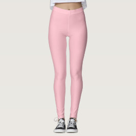 Bubblegum Rosa Solid Färg Leggings