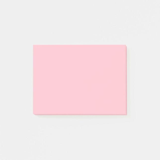 Bubblegum Rosa Solid Färg Post-it Block (Framsida)
