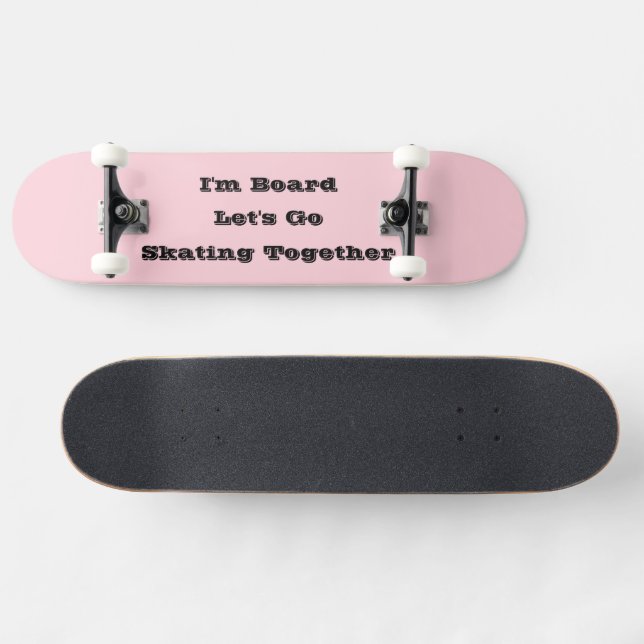 Bubblegum Rosa Söt Och Gott Enfärgad Mini Skateboard Bräda 18,5 Cm (Horz)