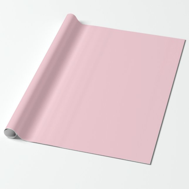 Bubblegum Rosa Söt Och Gott Enfärgad Presentpapper (Utrullad)