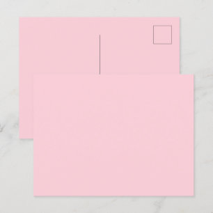 Bubblegum Rosa Söt Och Gott Enfärgad Vykort
