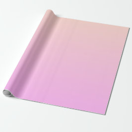 Bubblegum & Soft Peach Ombre Wrapping Paper Presentpapper