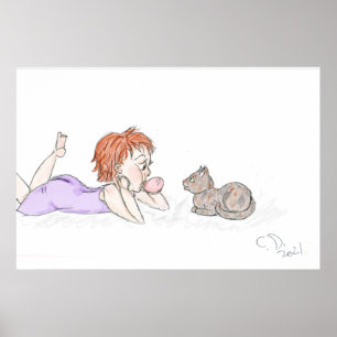 &Bubblegum-Svan-verktyg Poster