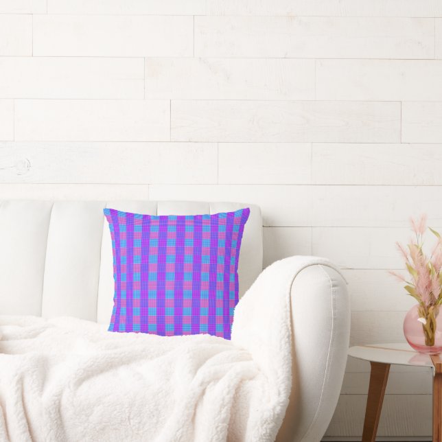 Bubblegum Tartan Print, Kudde (Soffa)
