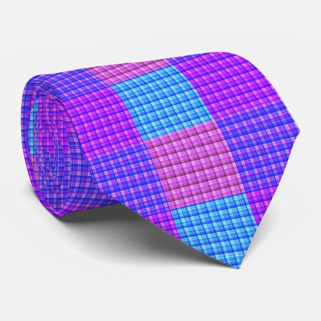 Bubblegum Tartan Print, Slips (Rullad)