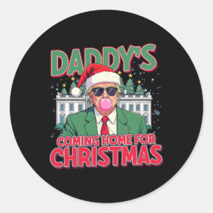 Bubblegum Trump Bubble Gum Julens Rosa Runt Klistermärke
