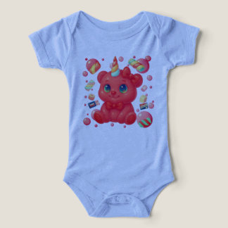 Bubblegum Unicorn Bear T Shirt