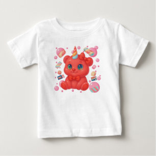 Bubblegum Unicorn Bear T Shirt