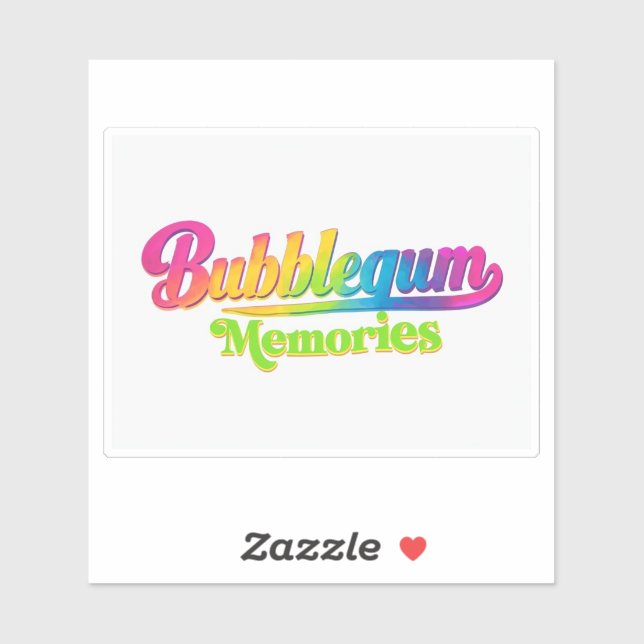 Bubbleguminnen Klistermärken (Ark)