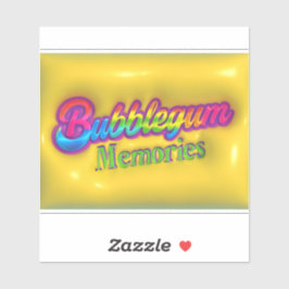 Bubbleguminnen Klistermärken