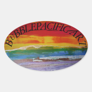 Bubblekmedelsdekaler, logotyp 1 DAG Ovalt Klistermärke