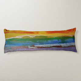 Bubblepaca kuddar, samma målning på båda sidor kroppskudde