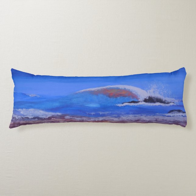 Bubblepacialkuddar, kustlinje kroppskudde (Framsidan)