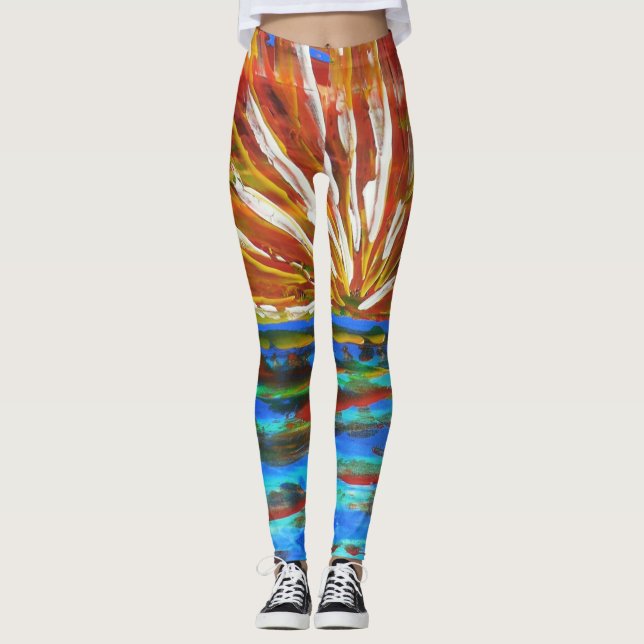 Bubblepacifistiska baljväxter leggings (Framsida)