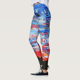 Bubblepacifistiska baljväxter leggings