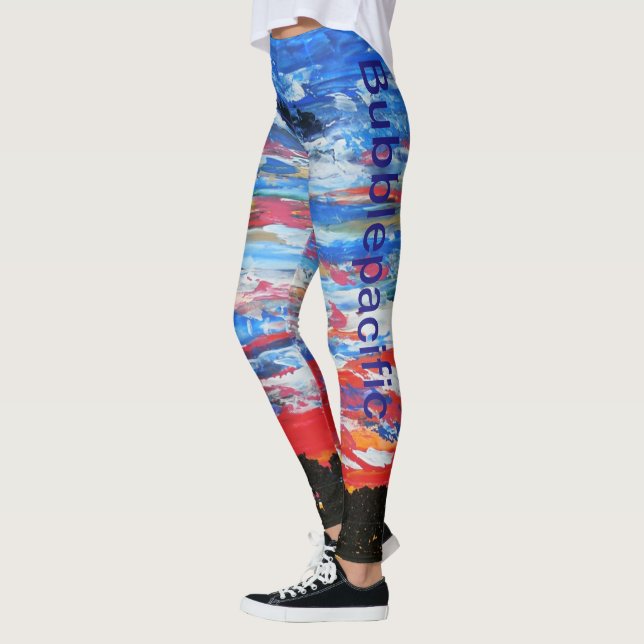 Bubblepacifistiska baljväxter leggings (Vänster)