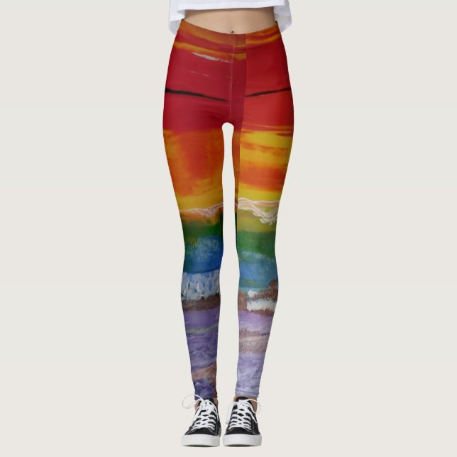 Bubblepacifistiska baljväxter leggings (Framsida)