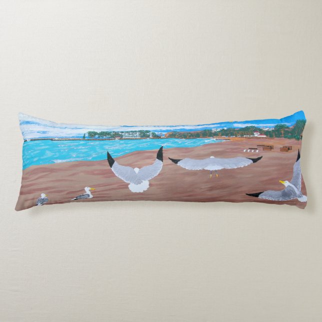 Bubblepacifistiska kuddar, lika på båda sidor,Dana Kroppskudde (Framsidan)