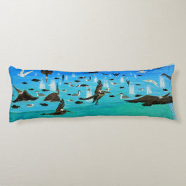 Bubblepacifistiska kuddar, pelikan älskare kroppskudde