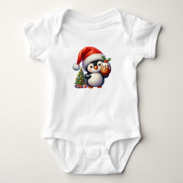 Bubbler jul Penguin T Shirt (Framsida)