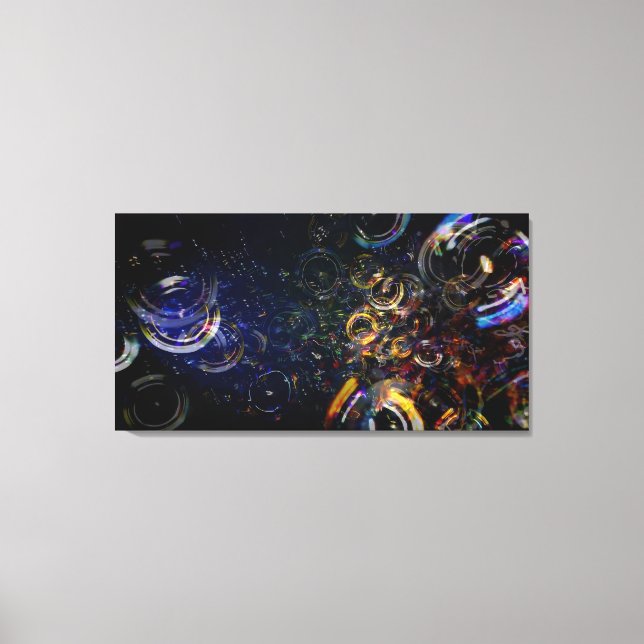 Bubbles 40x21 Canvastryck (Framsida)